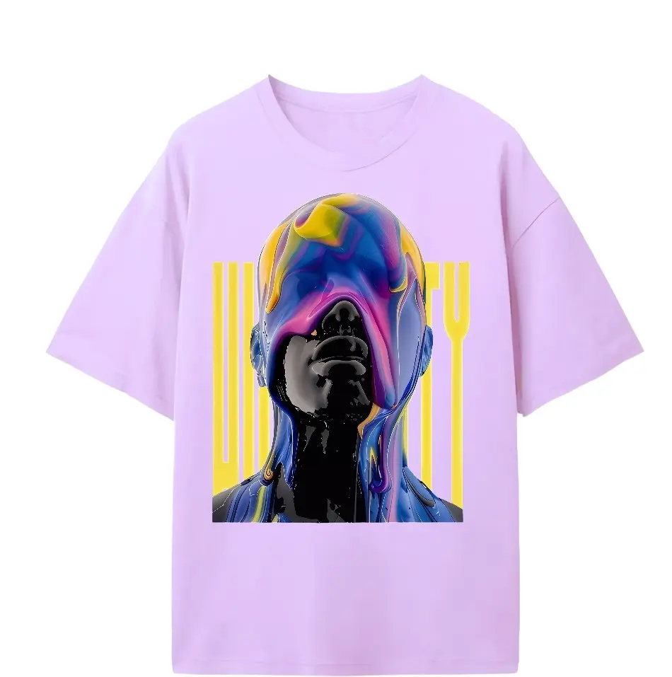 Humanity Lavender 240gsm Oversized t-shirt  (S)
