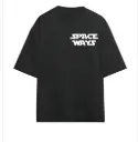 Space Ways Black 240gsm Oversized t-shirt 