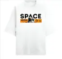 Space Cosmic White 240gsm Oversized t-shirt 