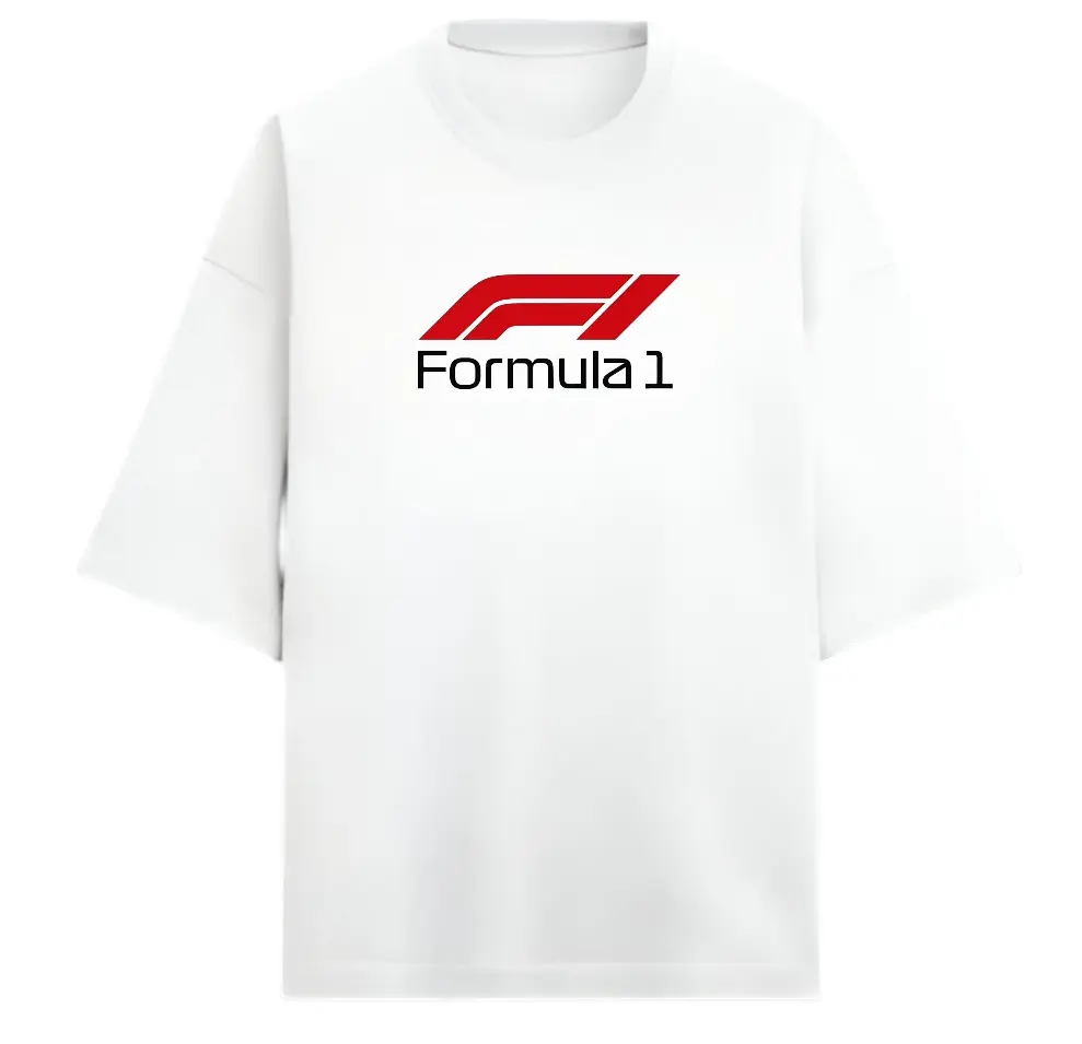 Formula 1 White 240gsm Oversized t-shirt 