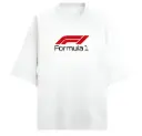 Formula 1 White 240gsm Oversized t-shirt 