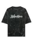 Jujutsu Kaisen Acid Wash Black 240gsm Oversized t-shirt 