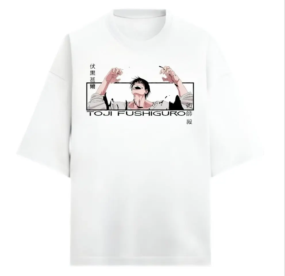 Toji Fushiguro White 240gsm Oversized t-shirt 