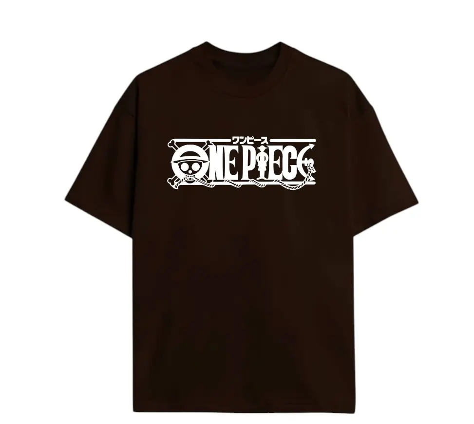 One Piece Brown 240gsm Oversized t-shirt 