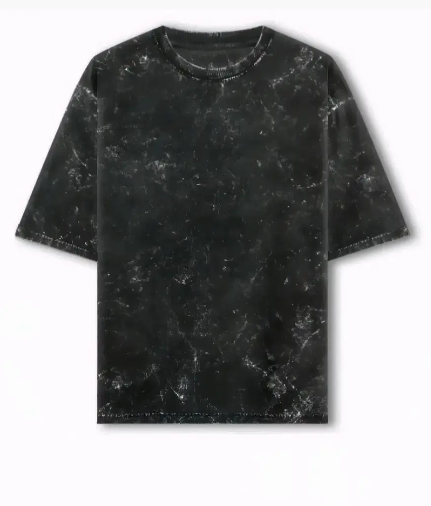  Acid wash Black 240 gsm plain Oversized t-shirt 