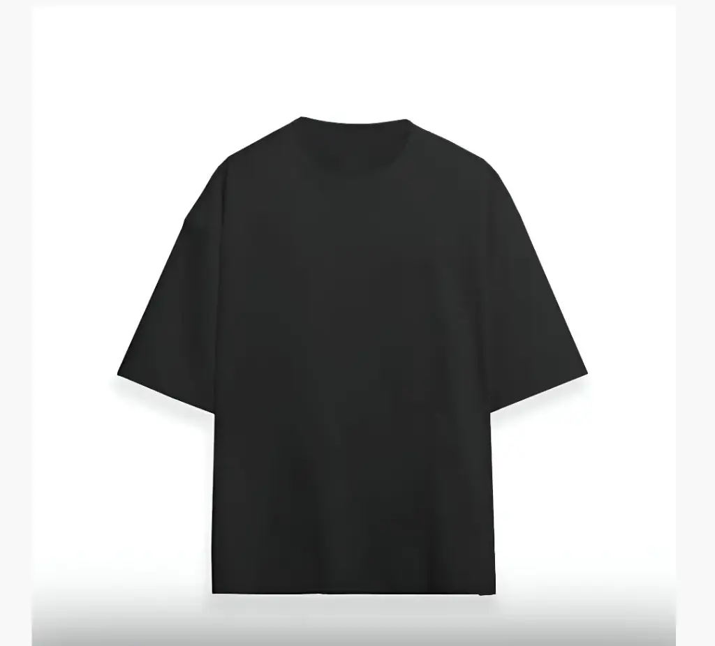Black 240gsm plain Oversized t-shirt 