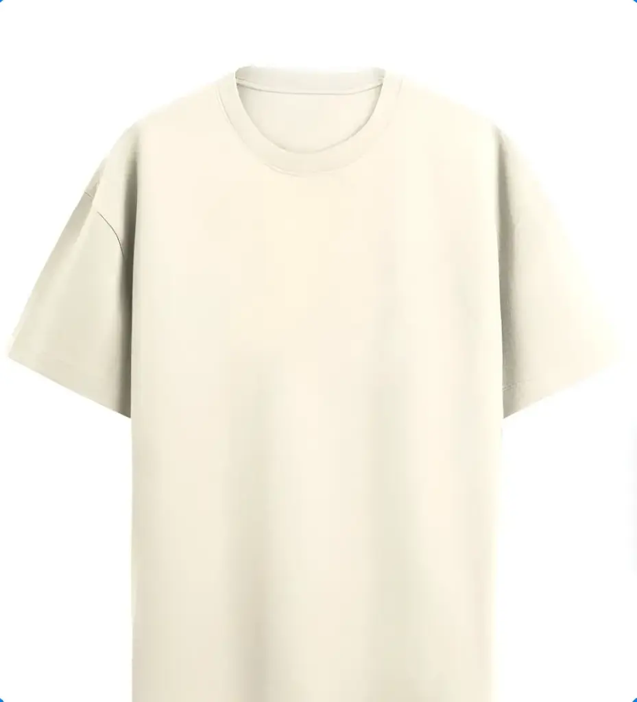 Off White 240gsm plain Oversized t-shirt 
