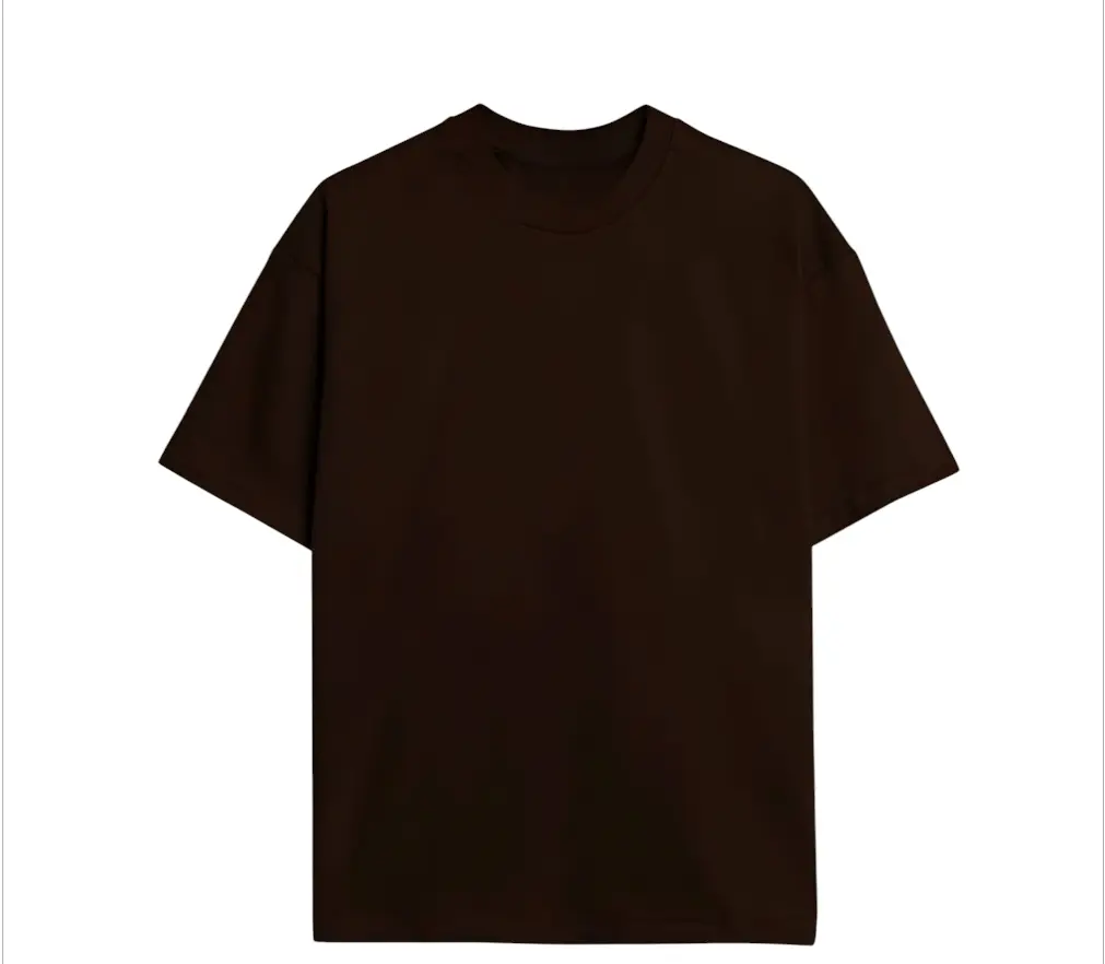 Brown 240gsm plain Oversized t-shirt 