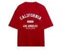 California Red 240gsm Oversized t-shirt 